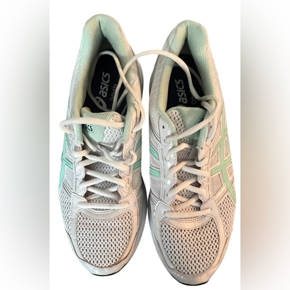 ASICS Gel 1130 women’s 9.5 white & Malachite green running lace up sneakers - Picture 4 of 13